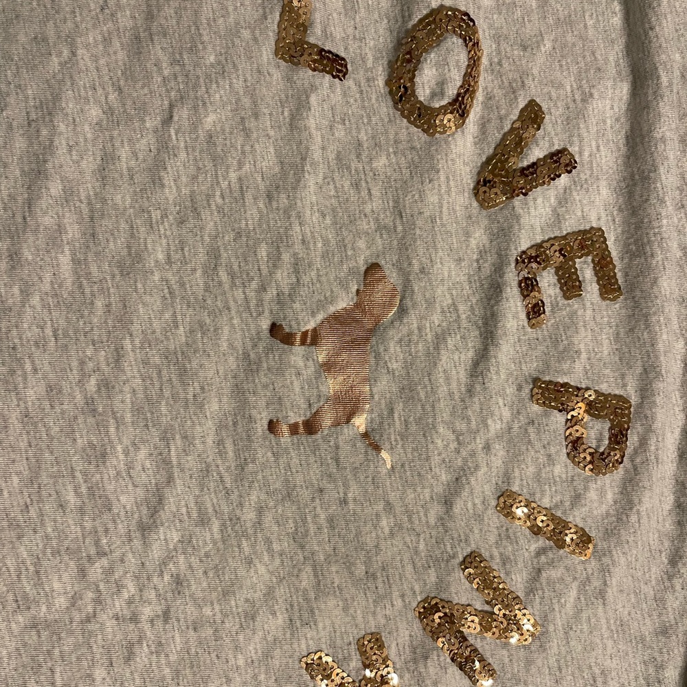 Victoria’s Secret pink sequin tee shirt